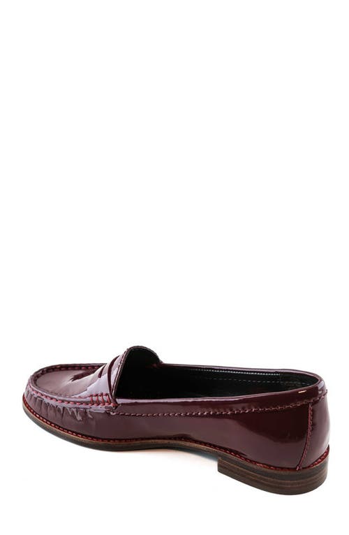 Marc Joseph New York East Village Patent Leather Penny Loafer In Brown
