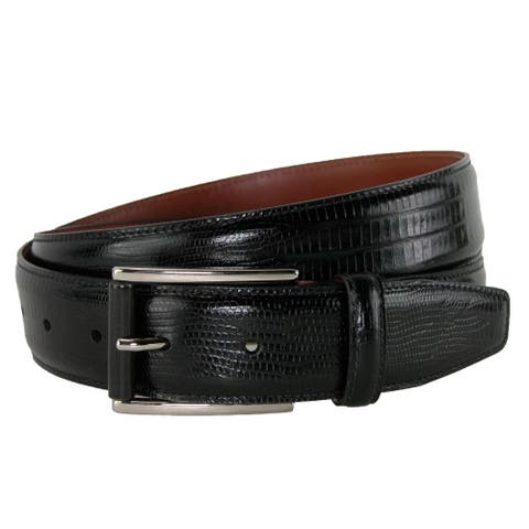Men's Django Turin Tejus Lizard Print Dress Belt