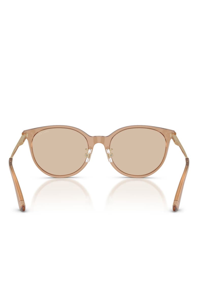 Jimmy Choo 54mm Phantos Sunglasses, Alternate, color, Transparent Tan / Light Brown