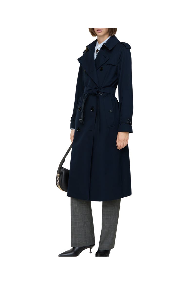 Long Waterloo Heritage Trench Coat, Alternate, color, Coal blue