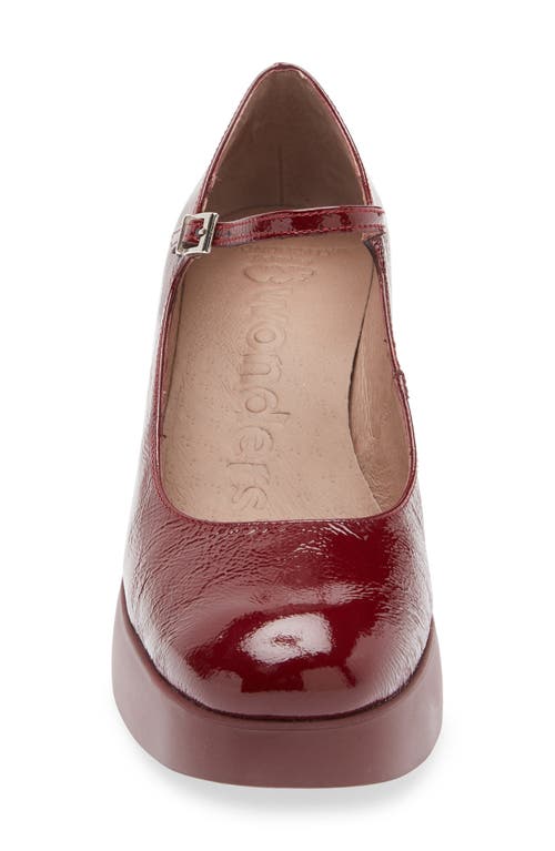 Wonders 75mm Lady Mary 40 Janes Pumps In Burgundy