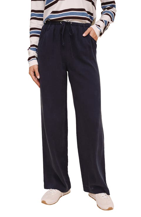 Drawstring Wide Leg Jeans