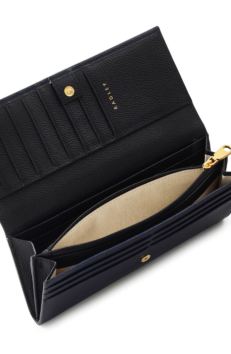 Radley Leather Continental Wallet, Alternate, color, Ink