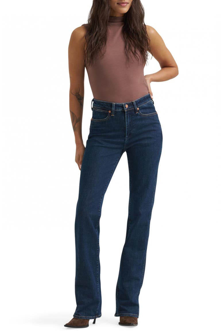 Dallas High Waist Bootcut Jeans, Alternate, color, INDIGO ECLIPSE