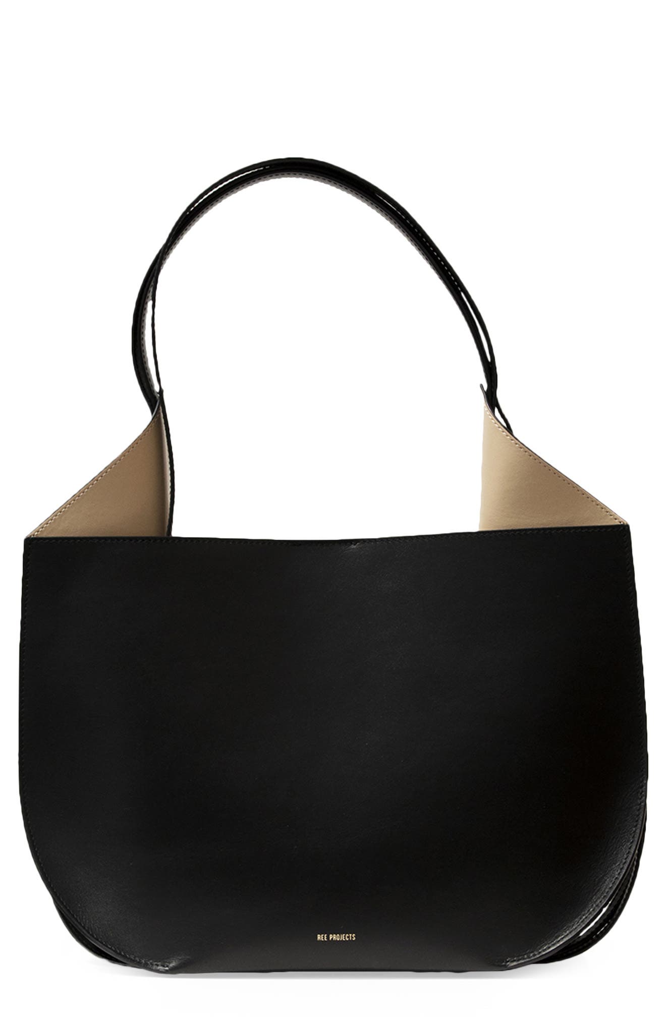 Ree Projects Helene Leather Hobo Bag, Main, color, 