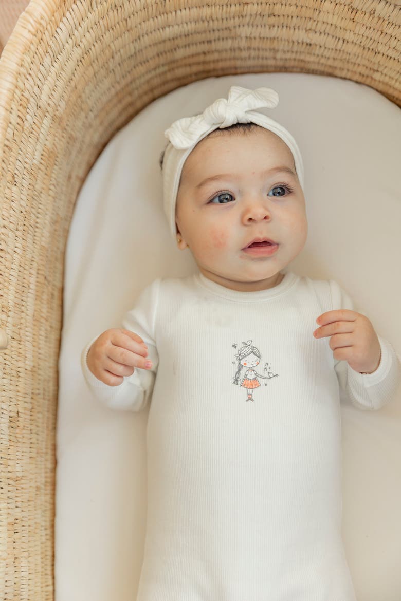 Front Chest Ribbed Romper, Alternate, color, Off White/Blue