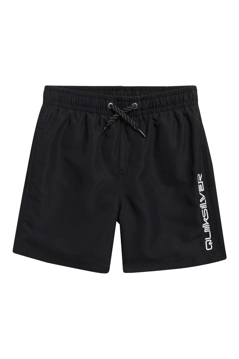 Kids' Everyday Mix Volley Swim Trunks, Main, color, BLACK