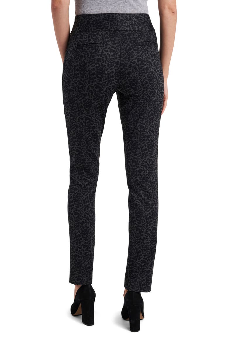 Leopard Print Ponte Ankle Pants, Alternate, color, MED HTR GREY