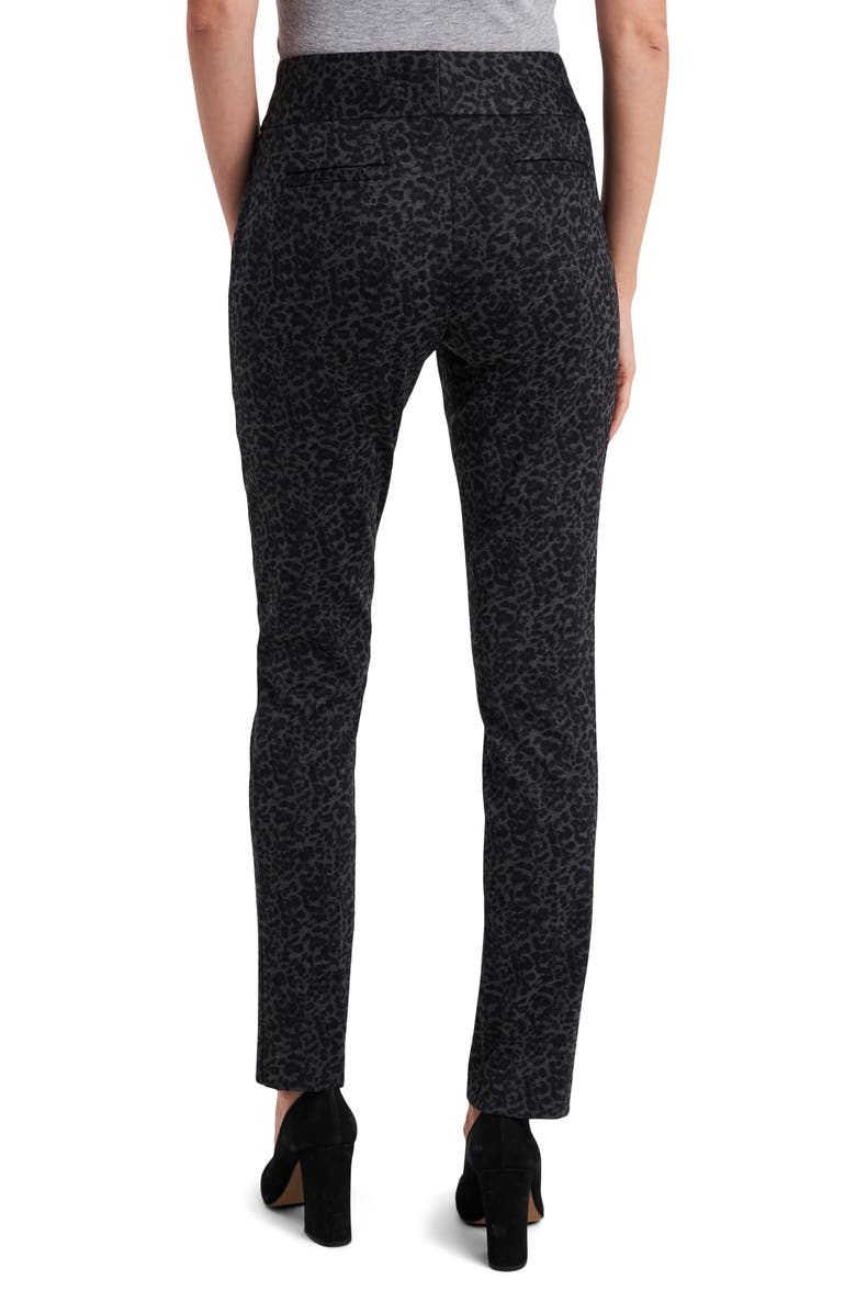 Vince Camuto Leopard Print Ponte Ankle Pants, Alternate, color, 