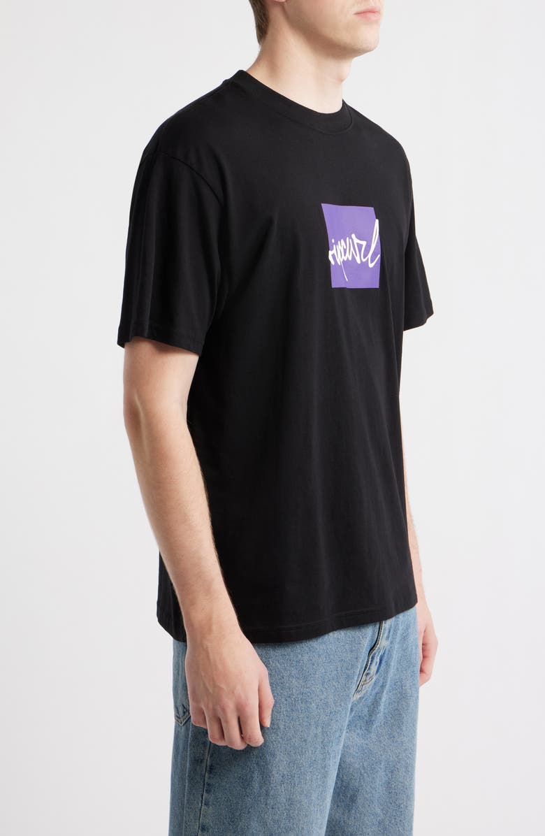Rip Curl Rip Script Icon Organic Cotton Graphic T-Shirt, Alternate, color, Black