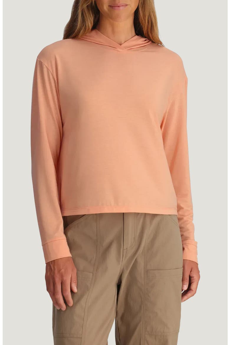 Elevate Lightweight Performance Hoodie, Main, color, LIGHT CORAL