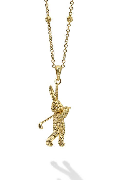 Rare Wonders Karat Golf Pendant Necklace