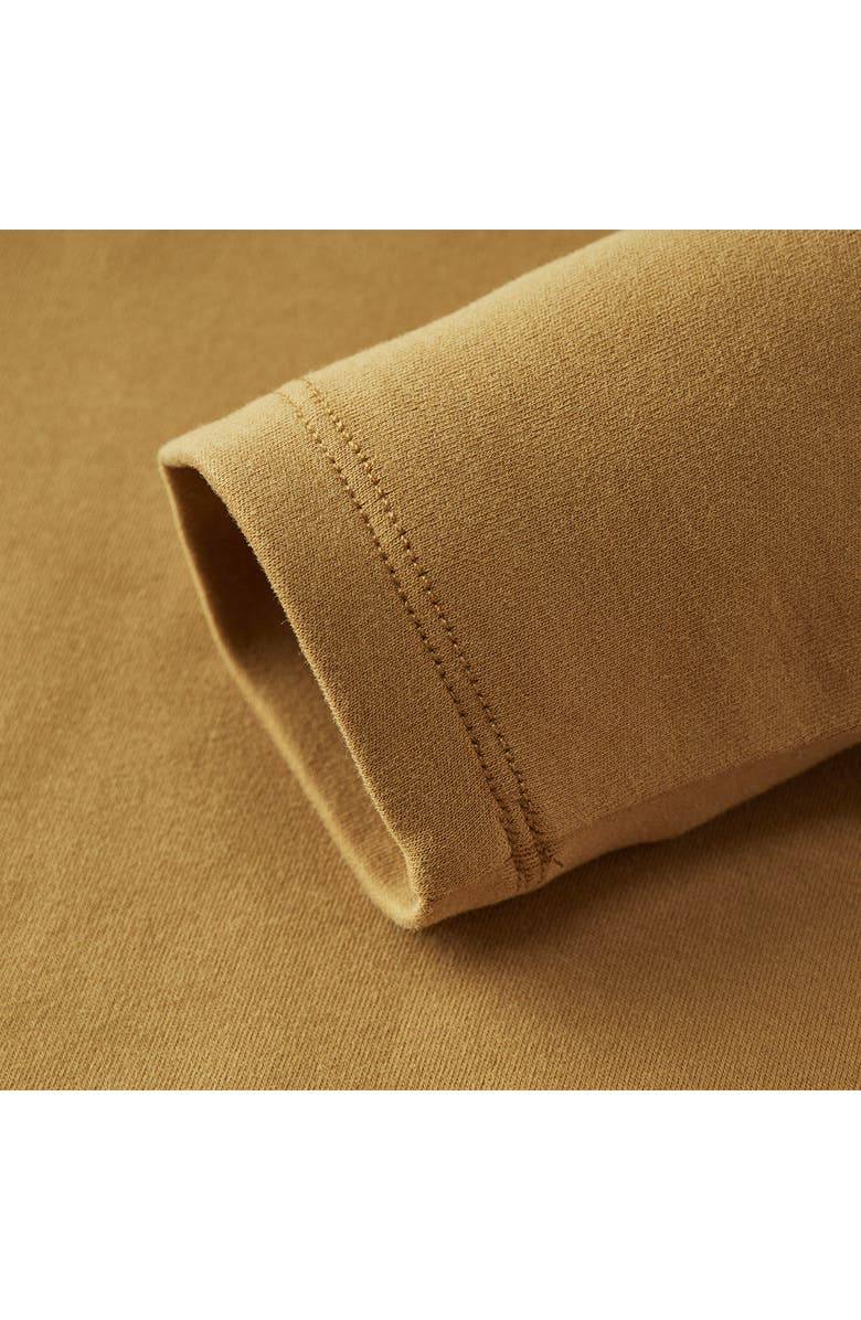 Milkbarn Brushed Long Sleeve T-Shirt, Alternate, color, Peanut