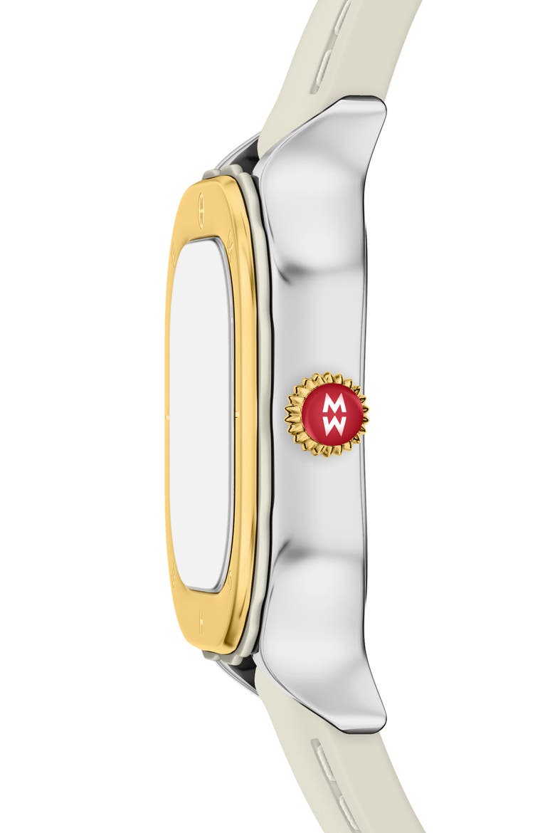 Meggie Sport Chalk Silicone Strap Watch, 33mm, Alternate, color, WHEAT/ WHITE