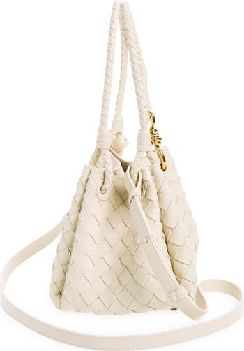 Small Andiamo Intrecciato Leather Crossbody Bag