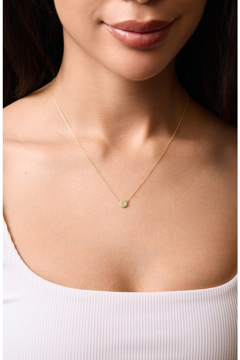 Icon 18K Yellow Gold Diamond Sun Pendant Necklace, Alternate, color, 18K YELLOW GOLD