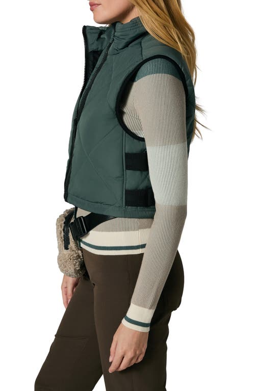 Alp N Rock La Vitesse Ii Crop Water Repellent Insulated Vest In Green