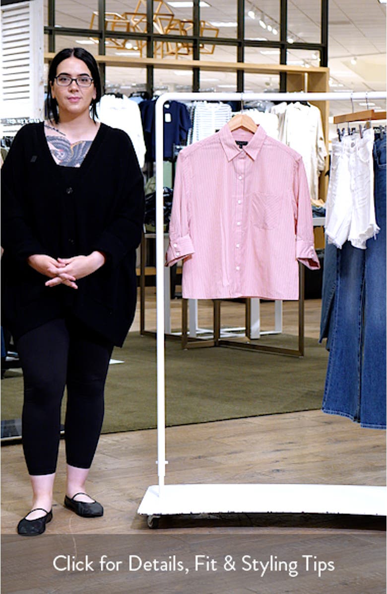 Lucia Stripe Poplin Button-Up Shirt