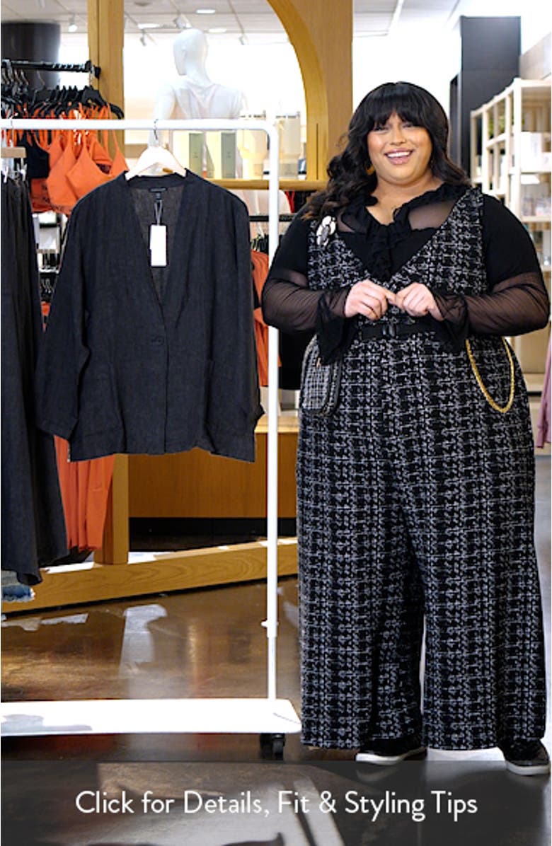 High Collar Organic Linen Jacket, sales video thumbnail