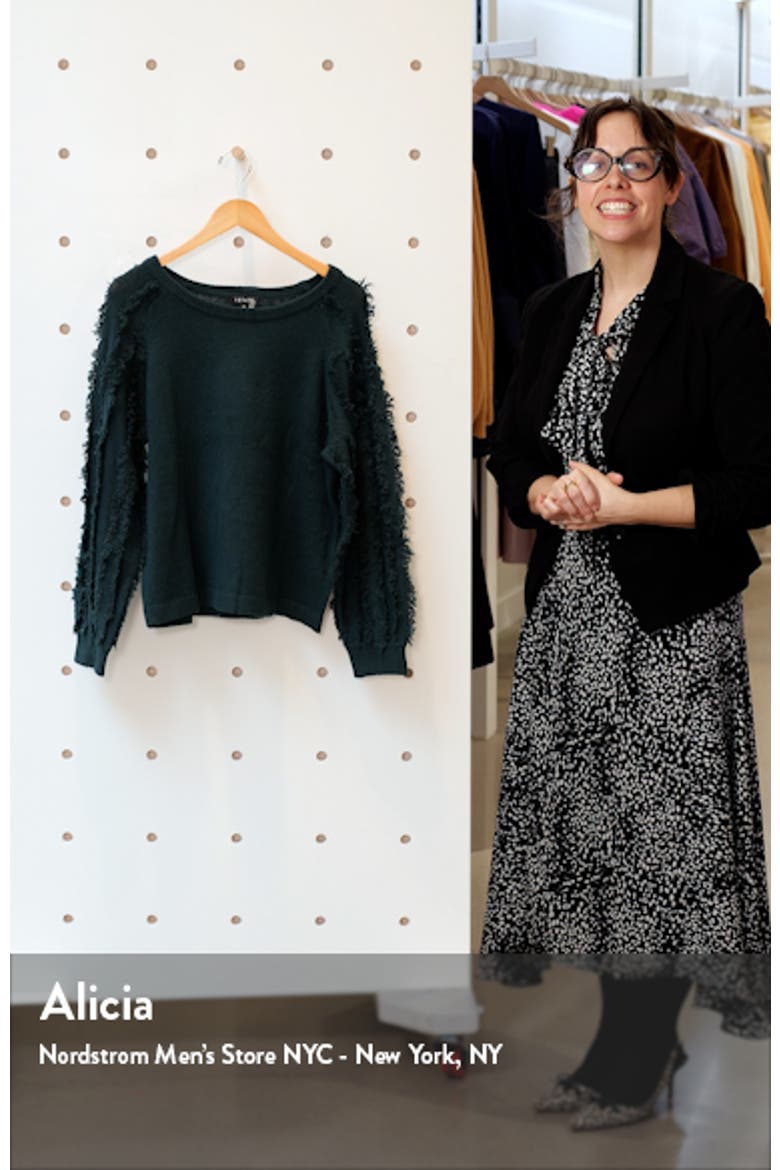 Fringe Sleeve Sweater video