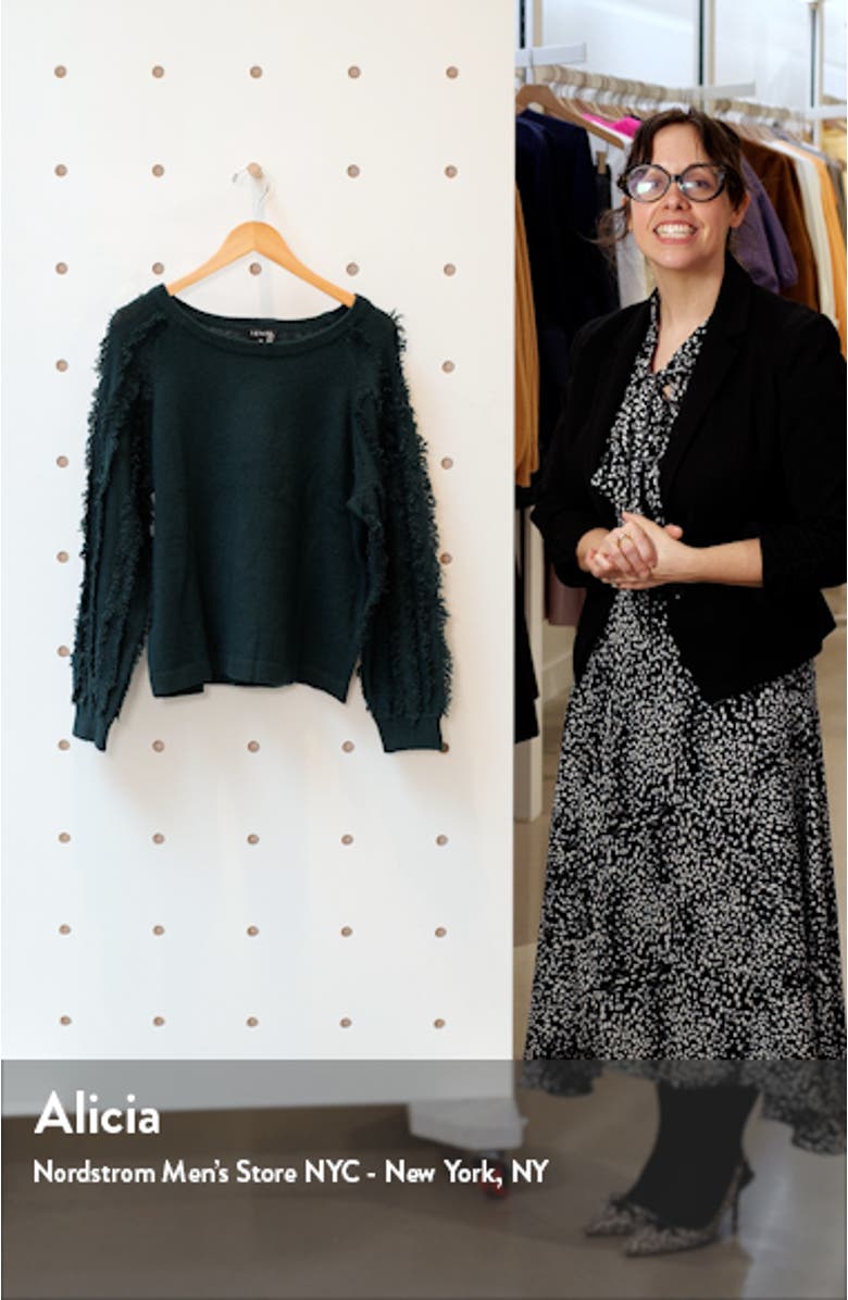 Fringe Sleeve Sweater, sales video thumbnail