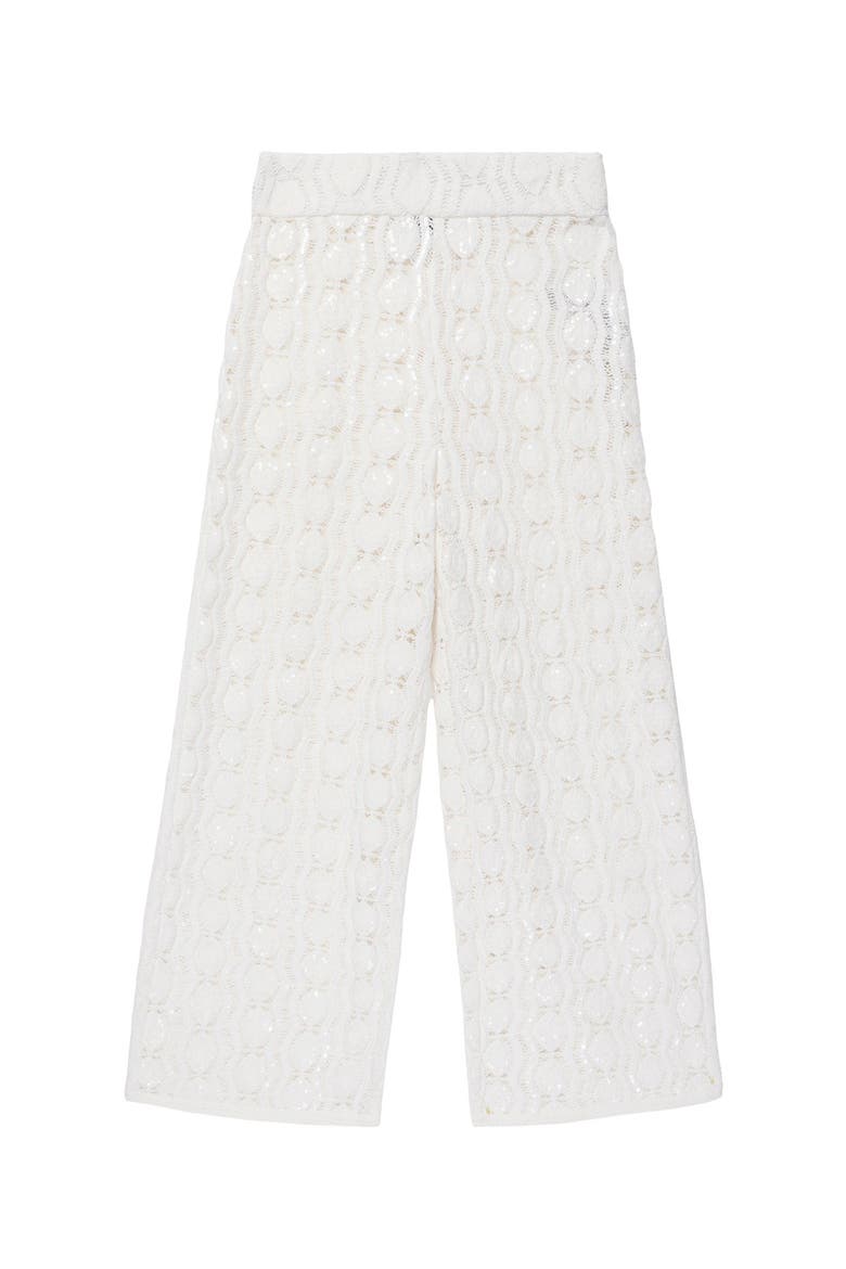 Crochet Sequin Trousers, Alternate, color, Neutral