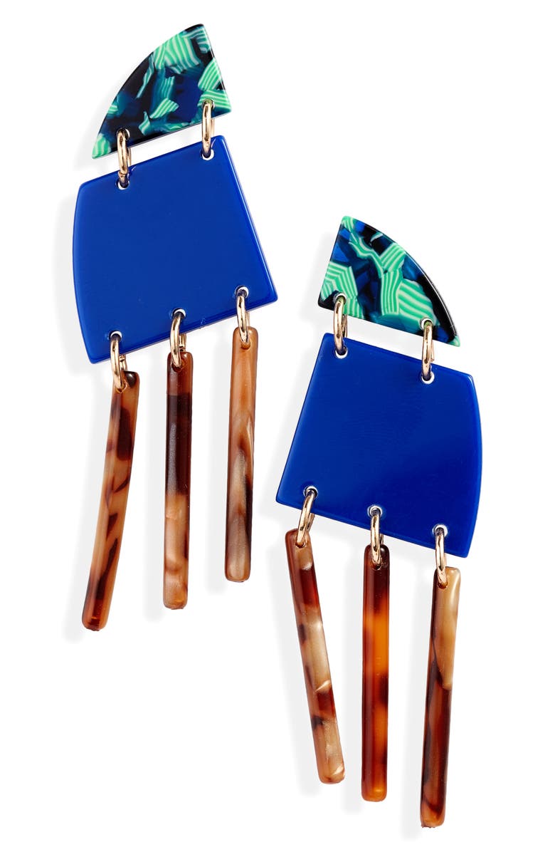 Lele Sadoughi Memphis Fringe Drop Earrings, Main, color, 