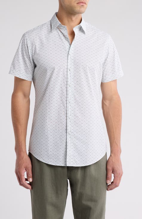 Seacliff Short Sleeve Cotton Button-Up Shirt