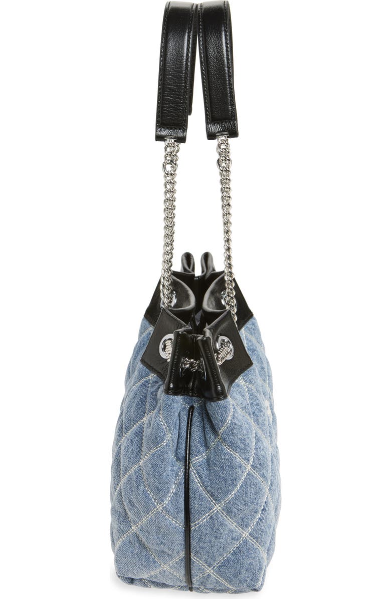 Marc Jacobs The Quilted Denim Chain Sack Bag, Alternate, color,