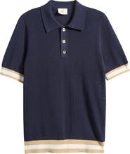 CHÉ Quinn Open Knit Polo Sweater