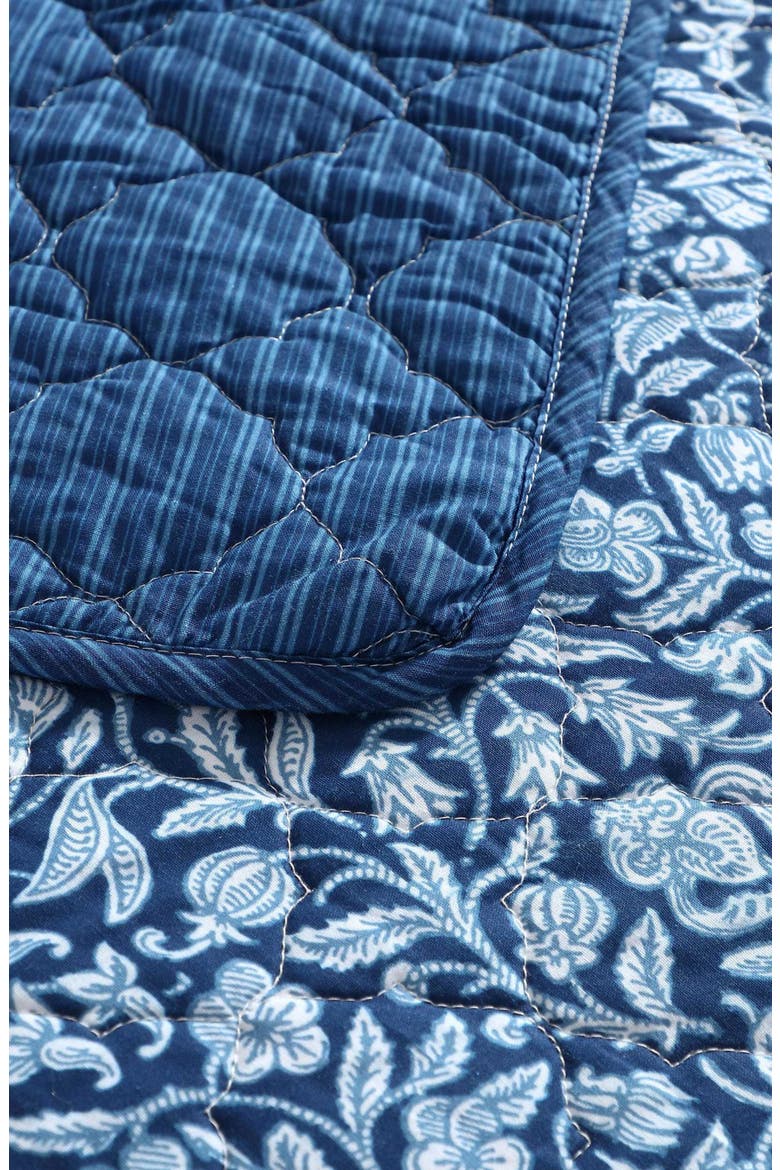 Elaina 3-Piece King Quilt & Sham Set, Alternate, color, DARK BLUE