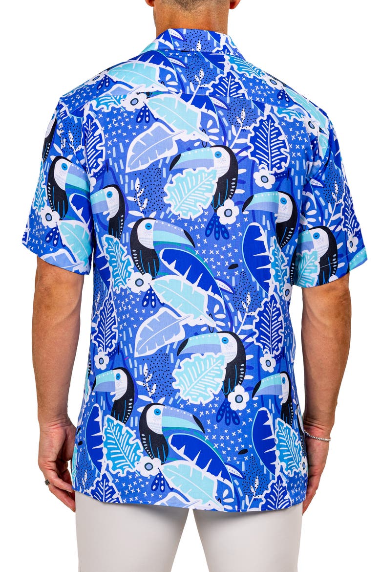 Apachi Marthy Camp Shirt, Alternate, color, BLUE