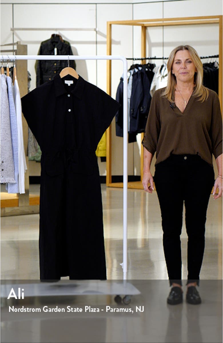 Drawstring Waist Midi Shirtdress, sales video thumbnail