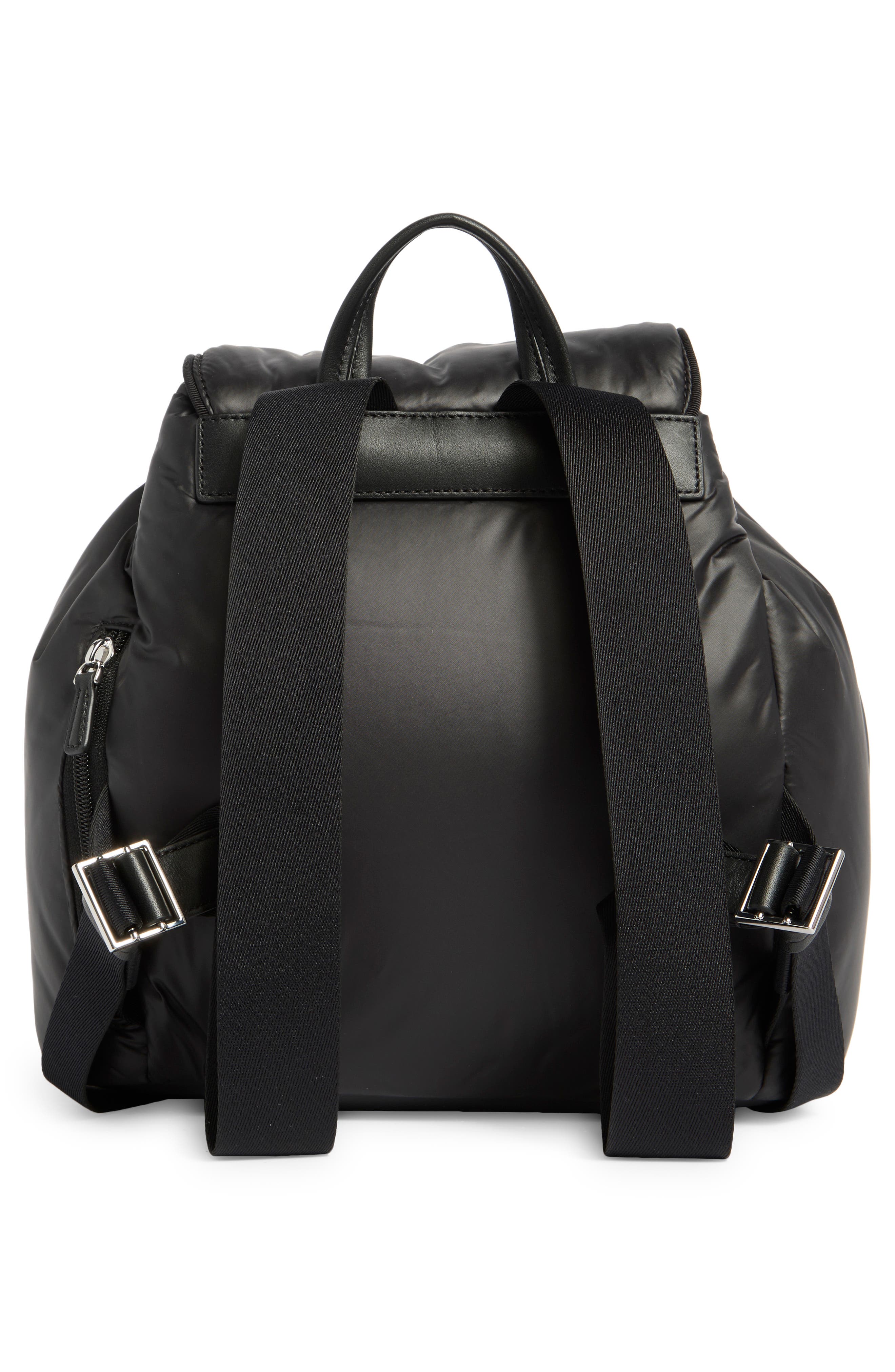 Kate Spade New York puffed backpack, Alternate, color, Black