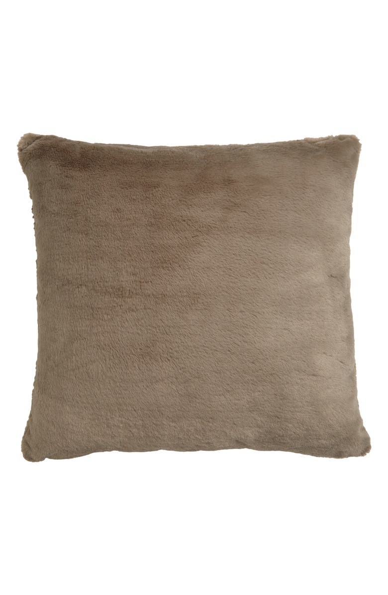 Nordstrom Recycled Faux Fur Accent Pillow, Alternate, color, 