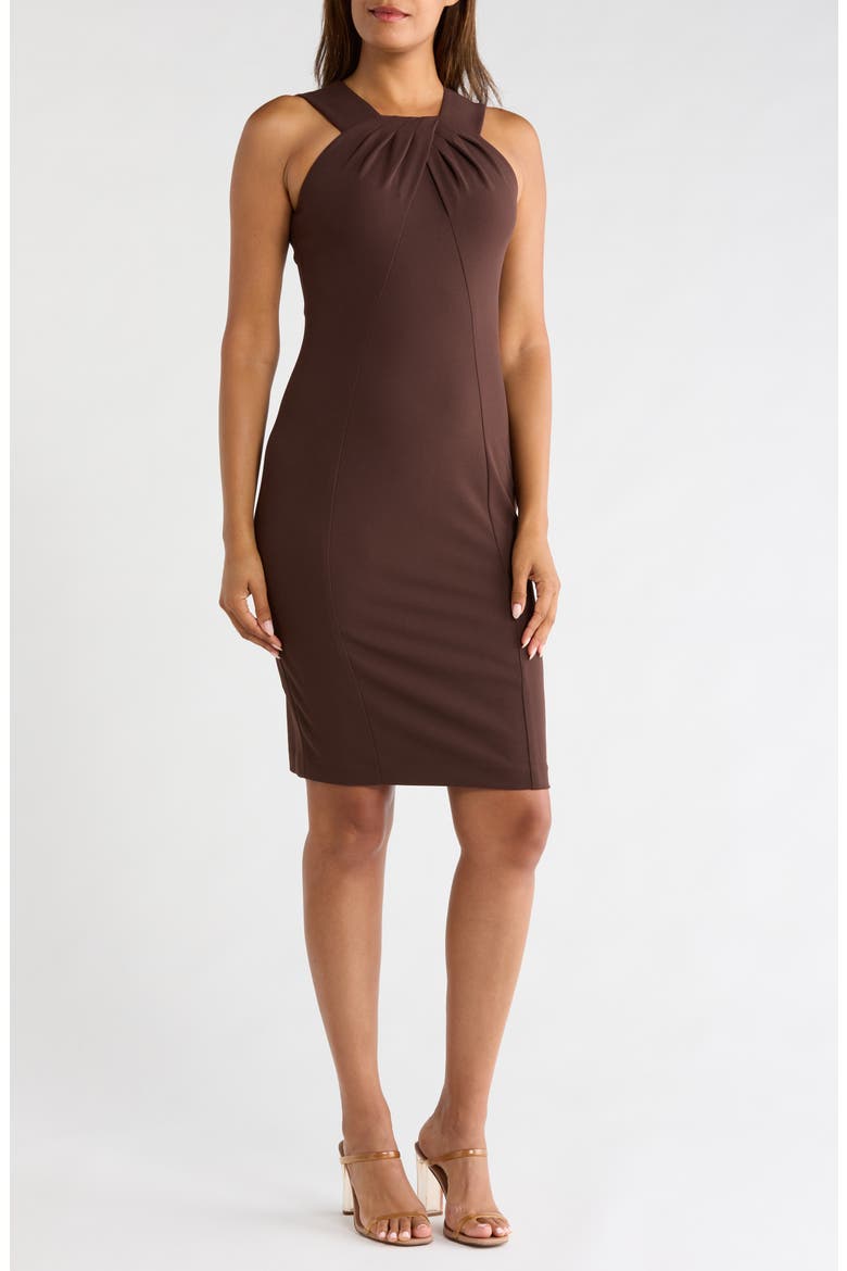 calvin klein halter sheath dress Sleeveless (Women) setitem-20960-20963