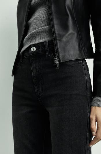 Comfort High Waist Straight Leg Jeans