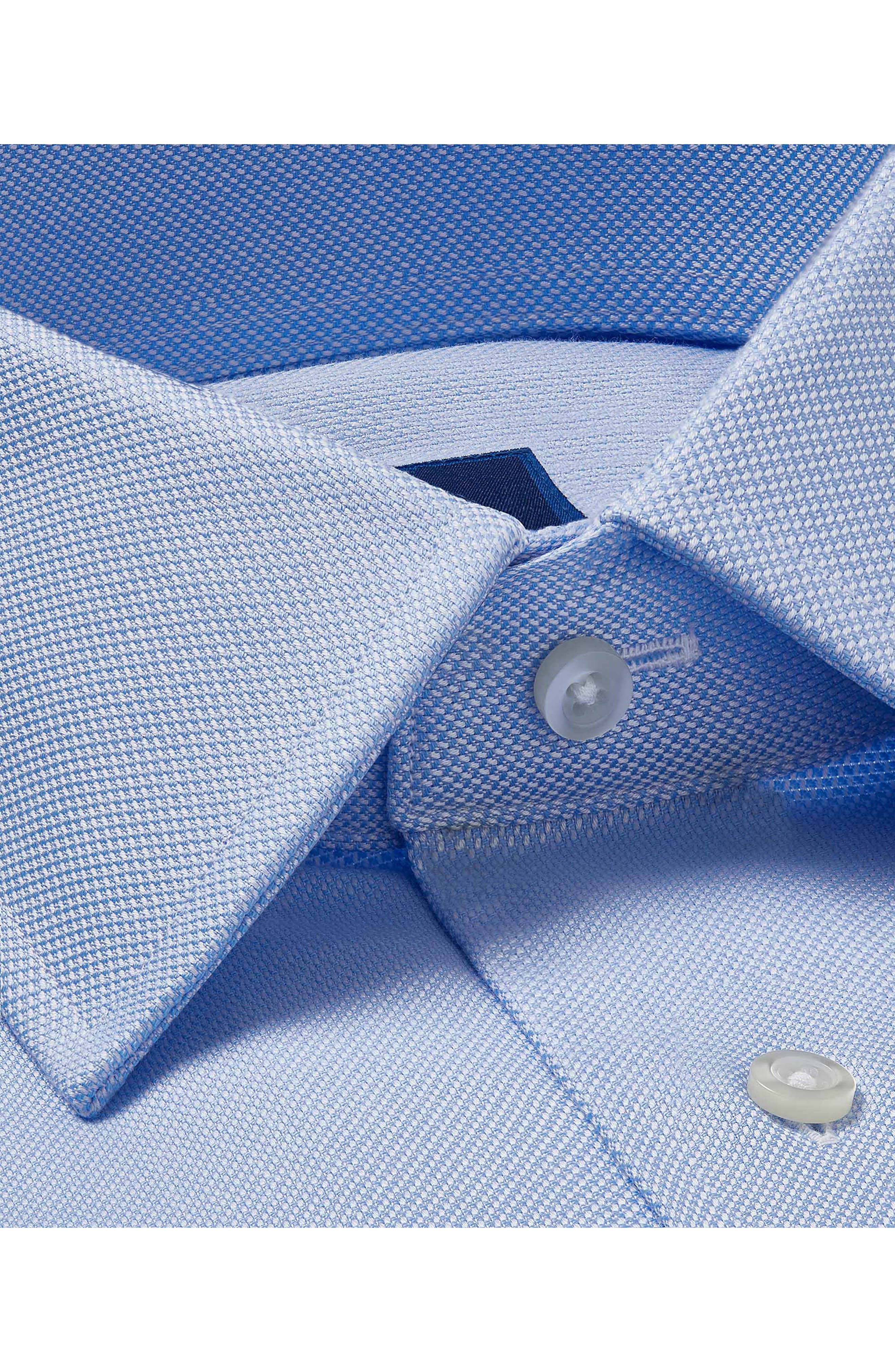 Мужские платья David Donahue Regular Fit Royal Oxford Dress Shirt — фото 7