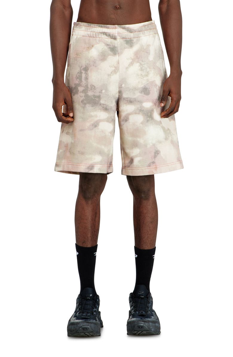 DIESEL<sup>®</sup> P-Crone-V1 Organic Cotton Fleece Sweat Shorts, Main, color, Green