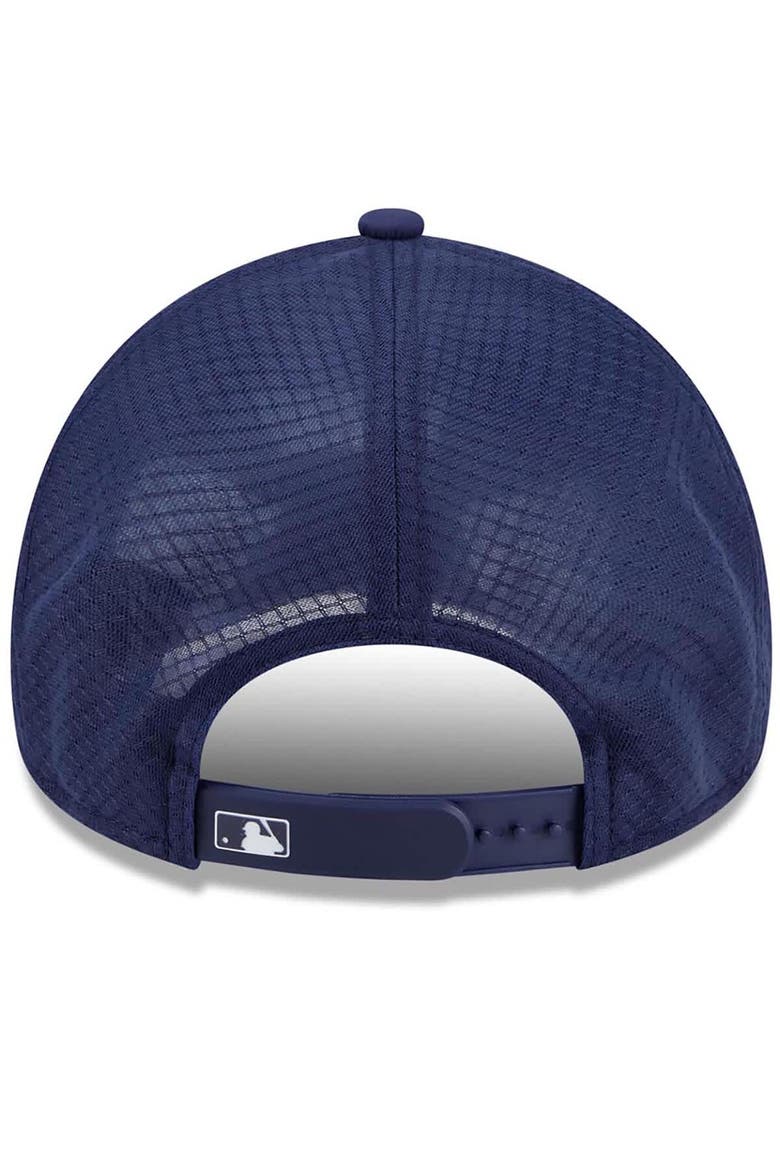 Men's New Era Navy Milwaukee Brewers 2026 Batting Practice Alternate Apex 9FORTY Adjustable Hat, Alternate, color, Navy