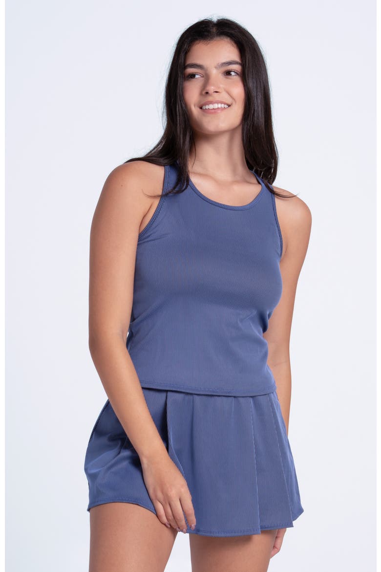 Womens' Rib Skirt, Alternate, color, Parisian Blue