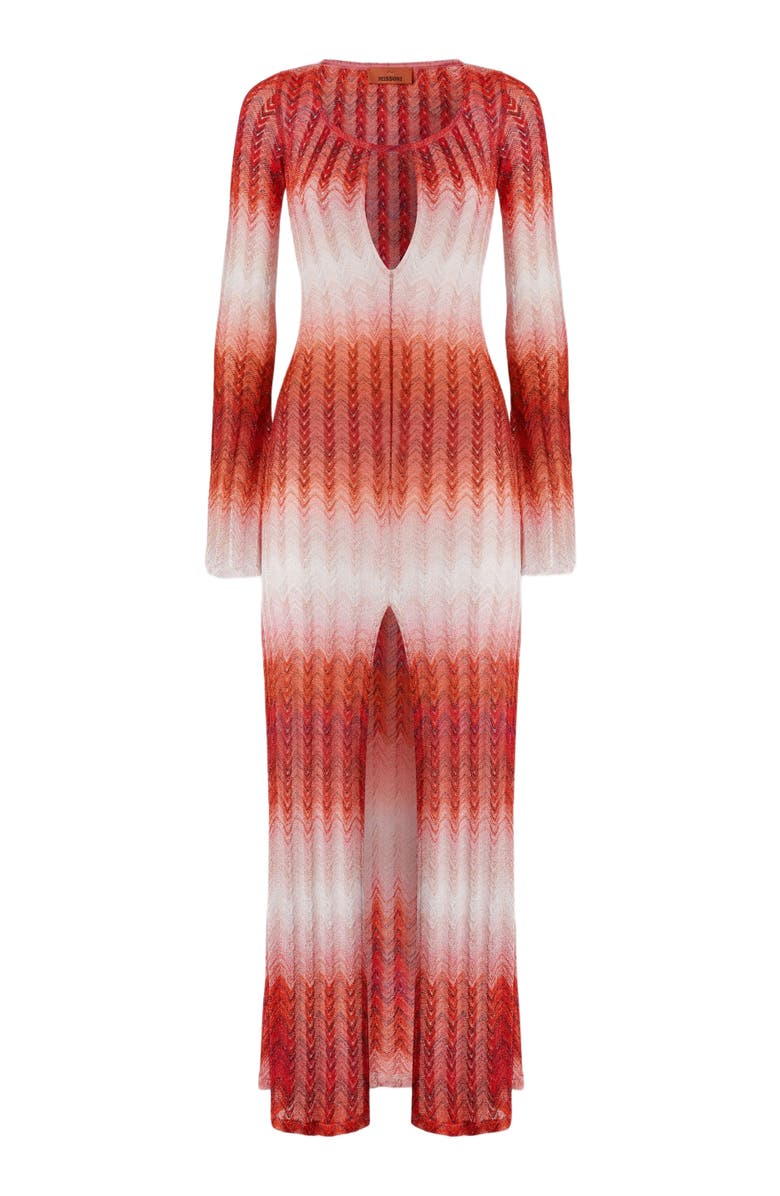 Missoni Long Cover-up With Cut-out Details, Alternate, color, Multicoloured