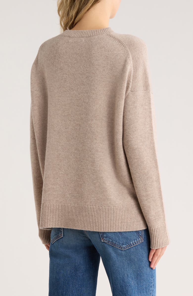 Nordstrom Wool & Cashmere Blend Sweater, Alternate, color, Beige Hummus Heather