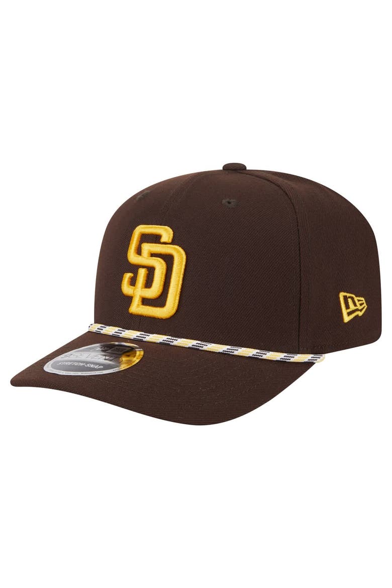 Men's New Era Brown San Diego Padres Multi-Rope 9SEVENTY Stretch-Snap Hat, Main, color, Brown