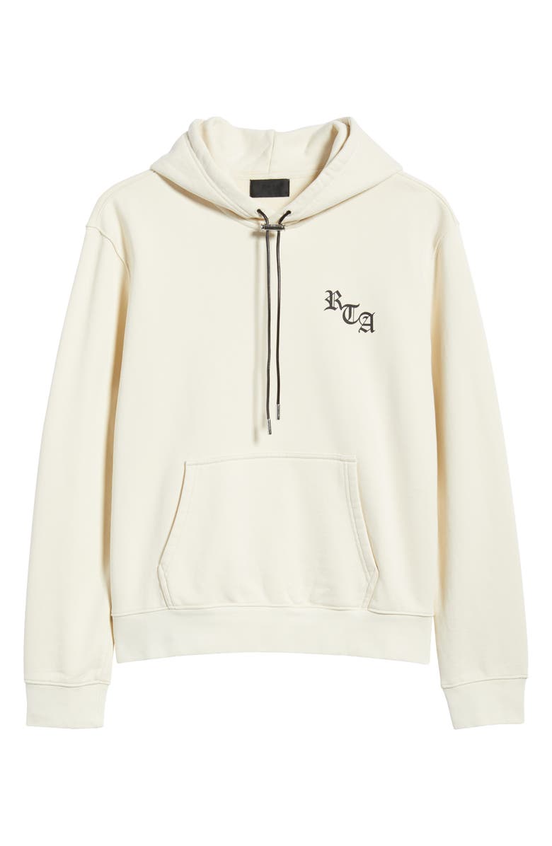 RtA Dion Sand Old English Hoodie, Main, color, Sand Old English Ny