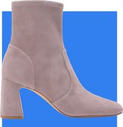 Stuart Weitzman Simona Stretch Leather Bootie