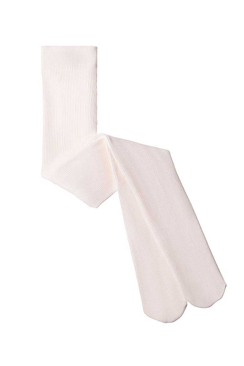 Kid's Ribbed Supreme Cotton Blend Non-Pilling Tights, Alternate, color, Winter White