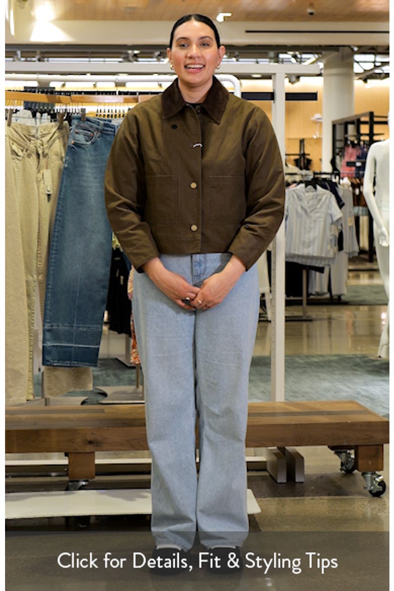 Corduroy Collar Denim Barn Jacket video