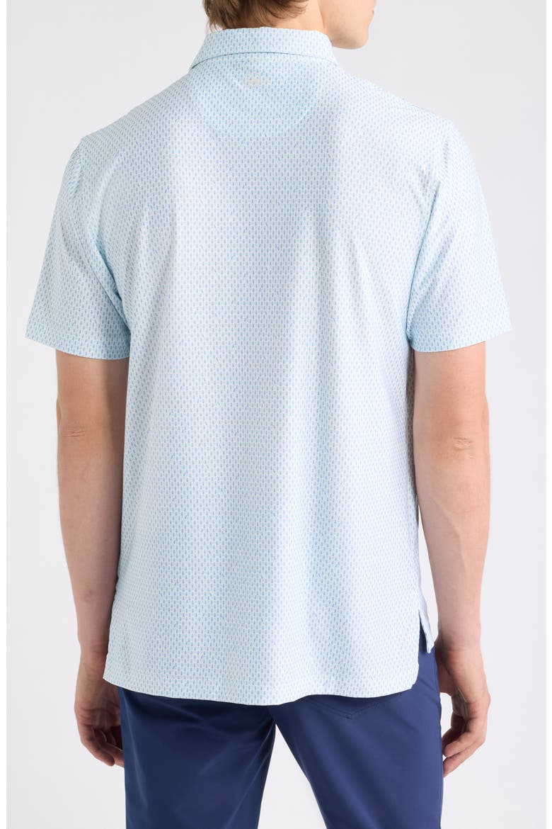 Weekend Wake Summer Comfort Performance Jersey Polo, Alternate, color, WHITE