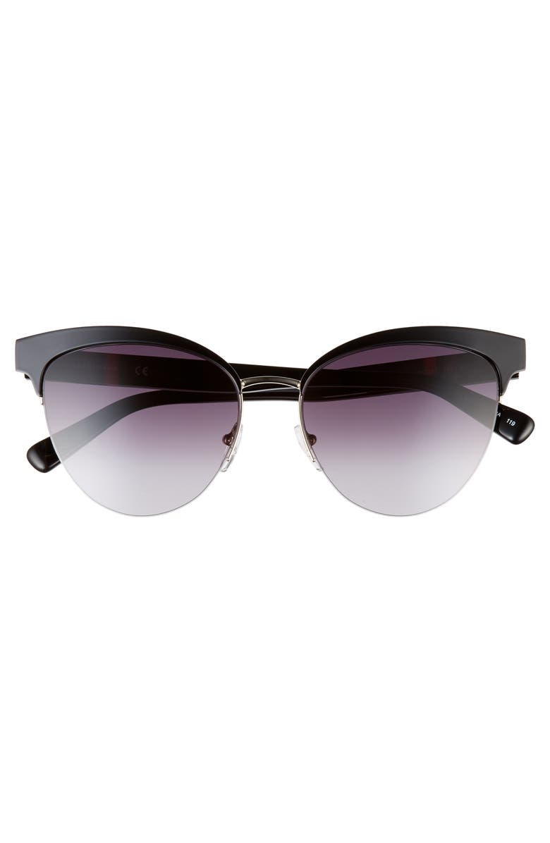 Longchamp Heritage Stripes 55mm Cat Eye Sunglasses, Alternate, color, 